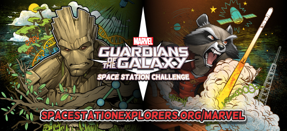 Join the challenge at spacestationexplorers.org/marvel