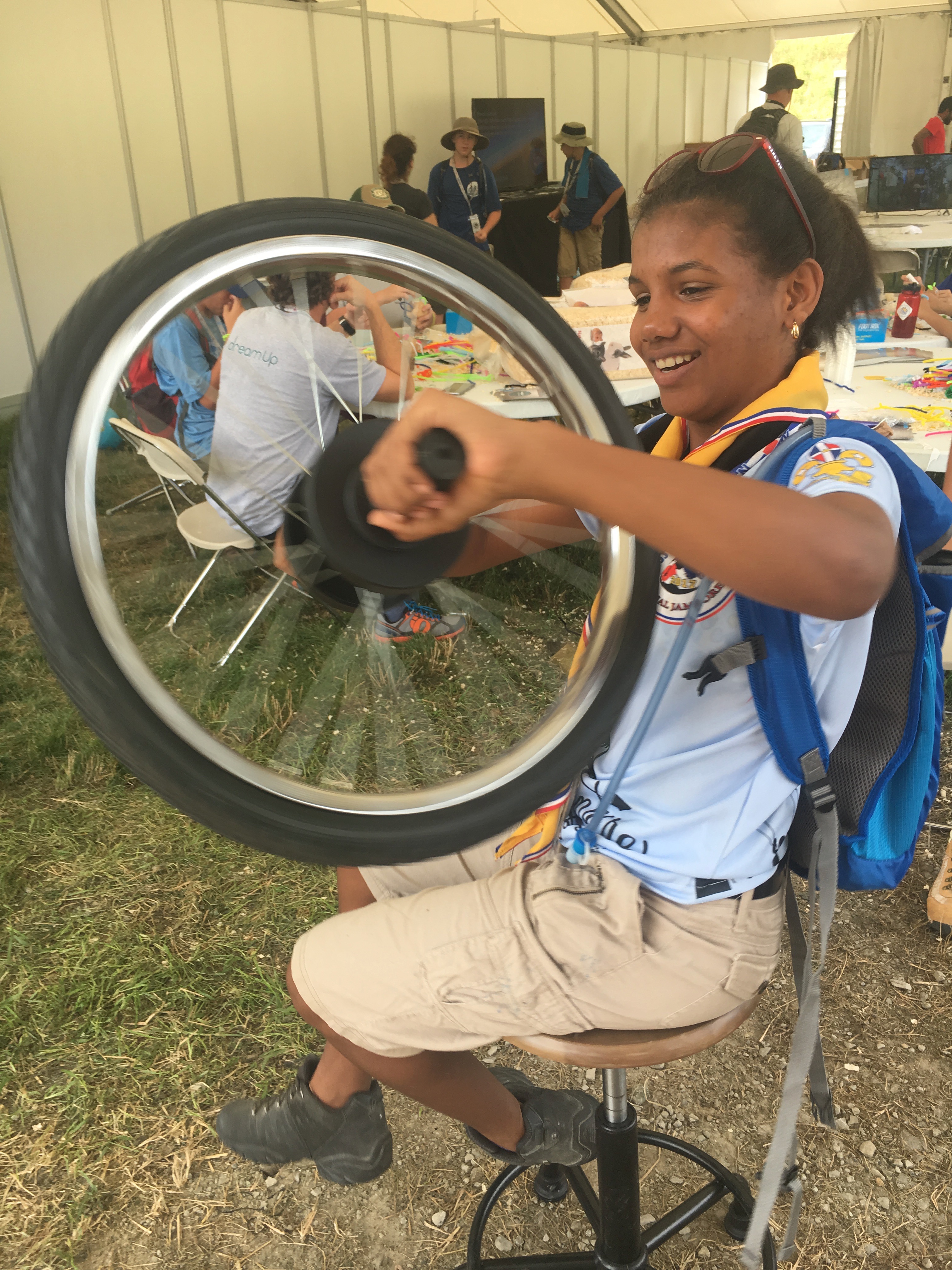 Centrifugal Force at the Boy Scout Jamboree